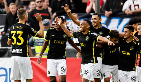 s Nicolas Stefanelli under fotbollsmatchen i Allsvenskan mellan IFK Norrköping och AIK den 21 augusti 2022 i Norrköping. 