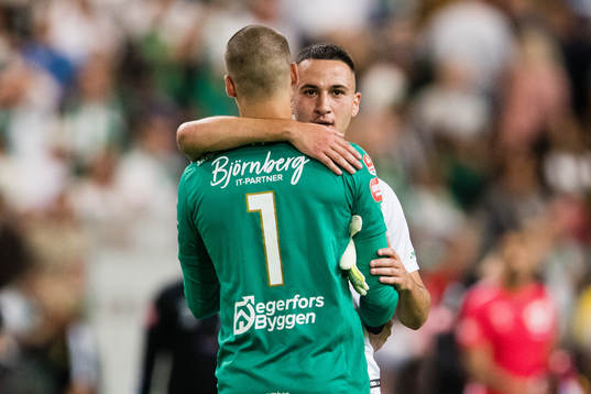 Hammarbys Abdelrahman Saidi kramar om Degerfors målvakt Alfie Malik Whiteman