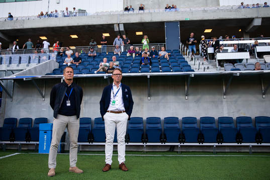Sirius sportchef Ola Andersson och klubbdirektör Christer Abrahamsson