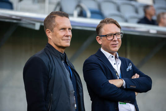 Sirius sportchef Ola Andersson och klubbdirektör Christer Abrahamsson