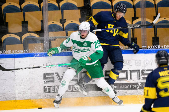 Rögles Kim Rosdahl och HV71s Eric Martinsson