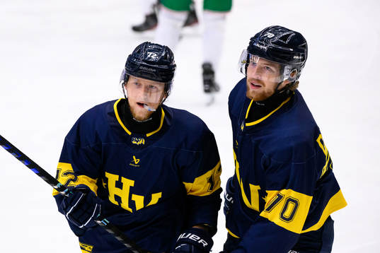 HV71s Jonathan Davidsson och Marcus Davidsson