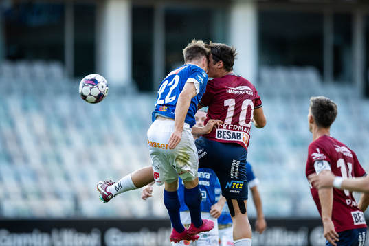 Norrbys Gustav Berggren och Örgrytes Kevin Ackermann