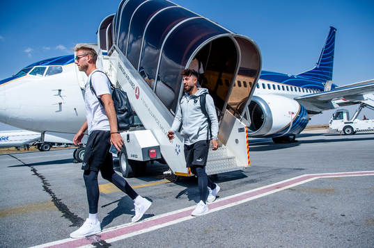 Ola Toivonen and Moustafa Zeidan of Malmö FF