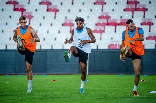Felix Beijmo, Joseph Ceesay and Veljko Birmancevic