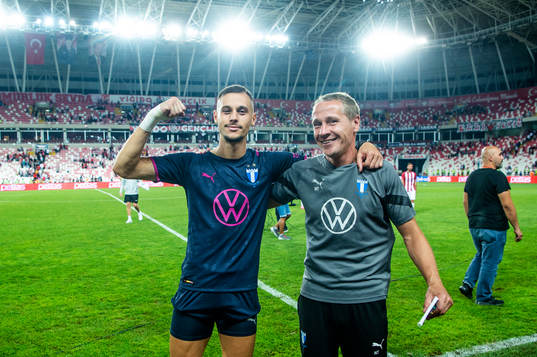 Veljko Birmancevic and assisterande tränare Nikola