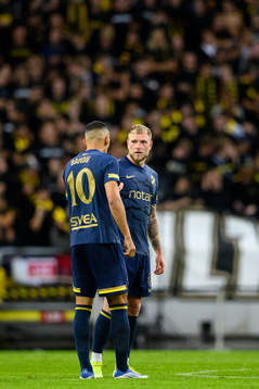 Nabil Bahoui and John Guidetti of AIK
