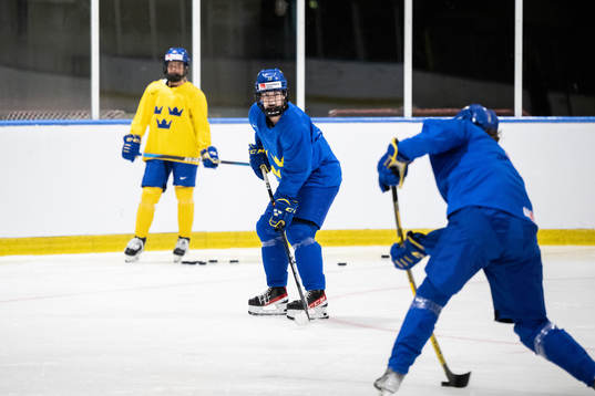 Emma Murén of Sweden at a practice session