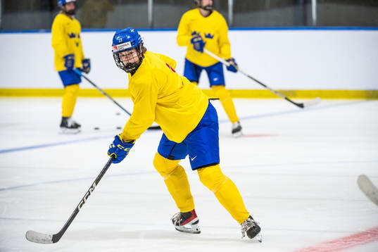Emma Murén of Sweden at a practice session