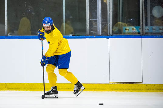 Mina Waxin of Sweden at a practice session