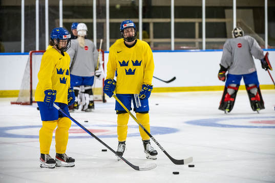 Emma Murén and Michelle Löwenhielm of Sweden at a