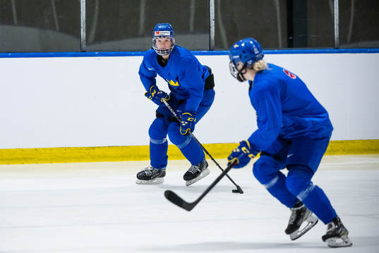Jessica Adolfsson of Sweden at a practice session