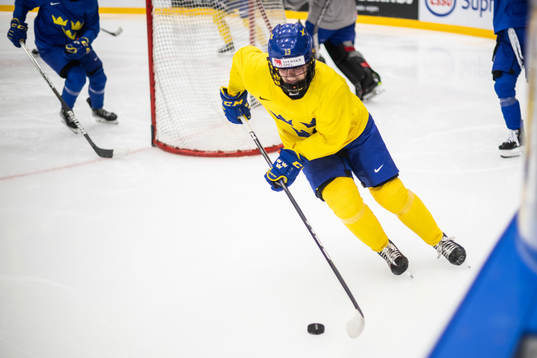 Emma Murén of Sweden at a practice session