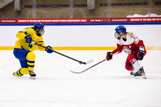Emma Murén of Sweden and Aneta Tejralova of Czech Republic