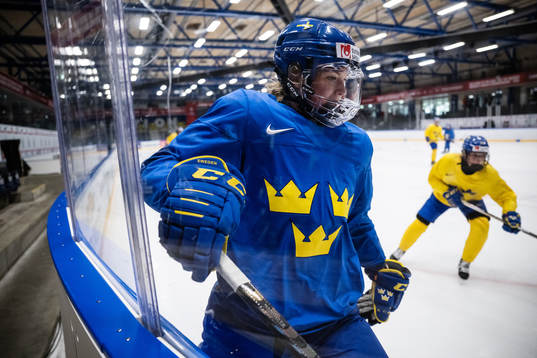 Jessica Adolfsson of Sweden at a practice session