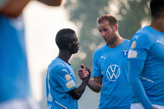 Malmö FFs Mamadou Ousmane Diagne och Ola Toivonen
