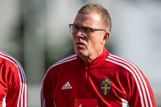 Leif Troedsson, goalkeeper coach ahead of a training session with the women's national football team on August 31, 2022 in Visby. 
