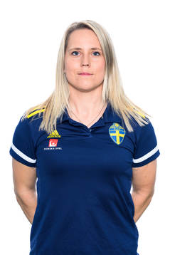 Madeleine Badelt, Förenings- och säkerhetshandläggare på Svenska Fotbollförbundet poserar för ett porträtt den 1 september 2022 i Stockholm. 
