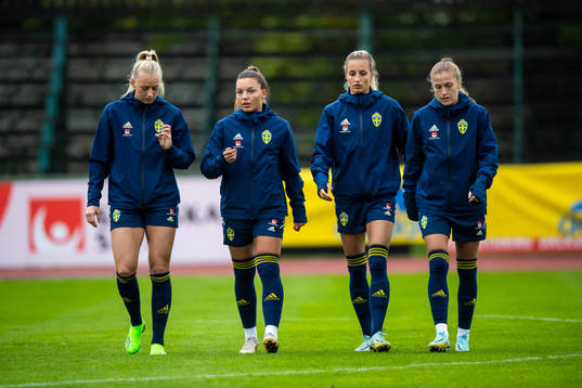 Stina Blackstenius, Johanna Rytting Kaneryd, Nathalie Björn and Filippa Angeldahl