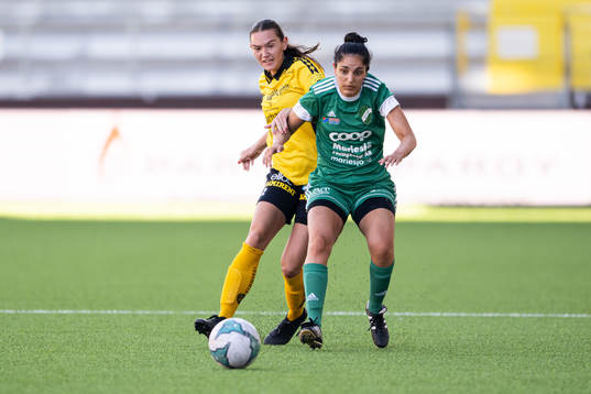 Elfsborgs Wilda Johansson och Våmbs Josefin Korkis