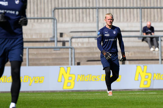 Halmstads Malte Påhlsson före fotbollsmatchen i