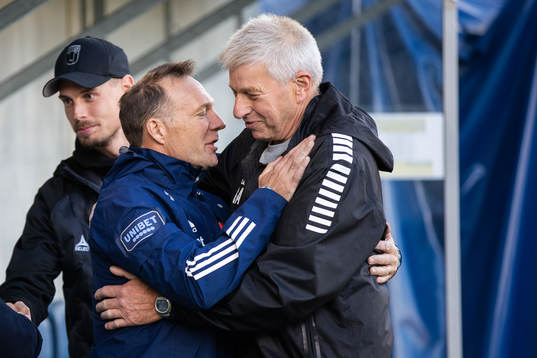 Djurgårdens tränare Kim Bergstrand och Sirius