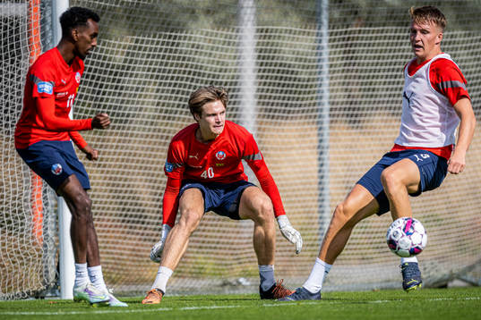 Taha Abdi Ali, målvakt Nils Arvidsson och Casper Widell