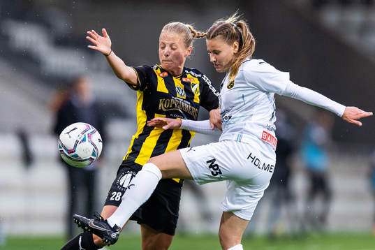 Häckens Anna Anvegård och Umeås Katariina Kosola