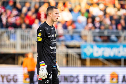 Mjällbys målvakt Samuel Brolin