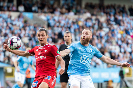 IFK Norrköpings Daniel Fritz Eid och Malmö FFs Jo Inge Berget
