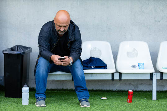 Utsiktens manager Bosko Orovic innan fotbollsmatchen i Superettan mellan Utsikten och Jönköpings Södra den 11 september 2022 i Göteborg. 