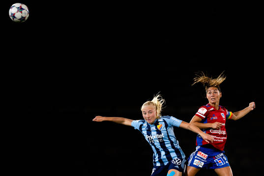 Djurgårdens Stinalisa Johansson och Vittsjös Elisabet Klinga