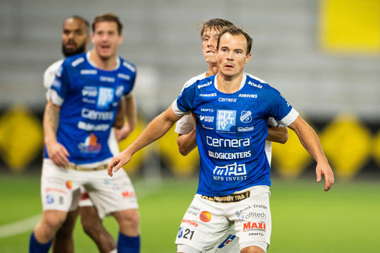 Norrbys Anton Wede och Halmstads Kazper Karlsson