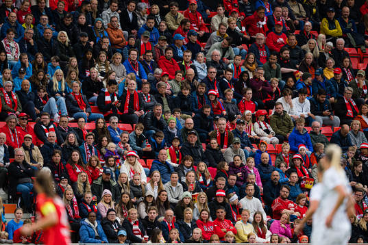 Spectators in the stands