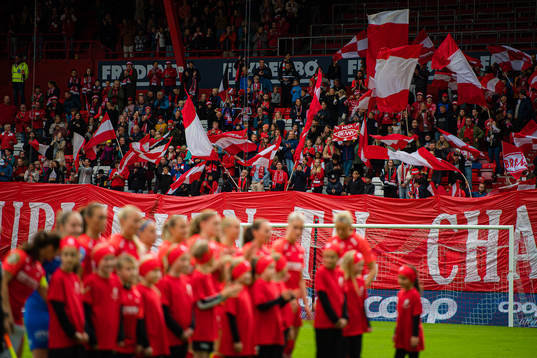 Spectators in the stands