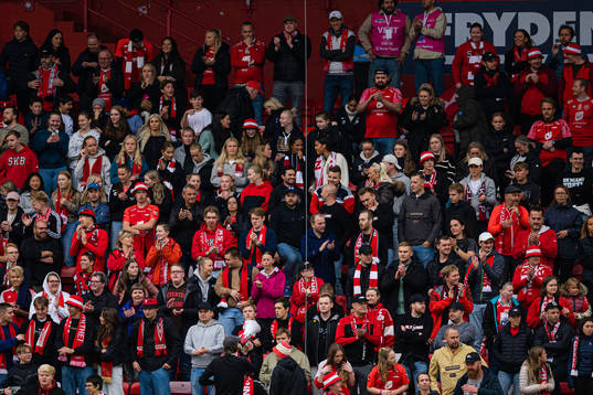Spectators in the stands