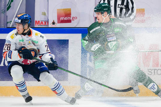 Växjös Hugo Gustafsson och Färjestads Carl Jakobsson