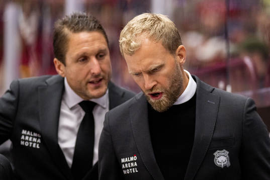 Malmö Redhawks tränare Tomas Kollar och assisterande