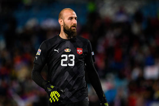 Goalkeeper Vanja Milinkovic-Savic of Serbia