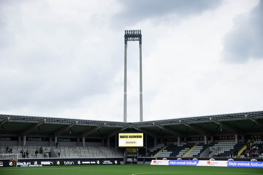 Bravida Arenas strålkastarljus avstängt innan och