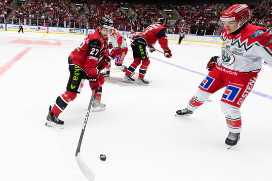 Malmö Redhawks Ponthus Westerholm och Frölundas Joel