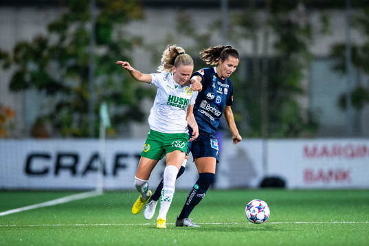 Hammarbys Matilda Vinberg och Linköpings Nellie Karlsson