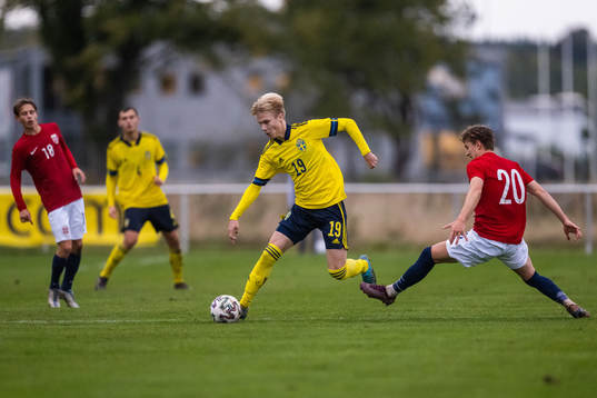 Sveriges Theo Bergvall och Norges Oskar Sivertsen