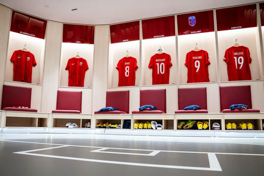 The kits of Sander Berge, Martin Ødegaard, Erling Braut