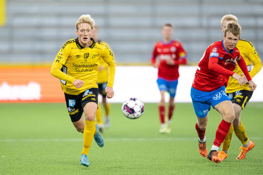 Elfsborgs Carl Mauritzson och Helsingborgs Ervin Gigovic