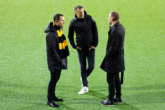 Sporting director Martin Ericsson, head coach Robert Vilahamn and Christian Lundström
