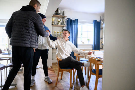 Värnamos assisterande tränare David Selini och tränare