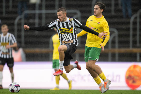 Landskronas Melker Heier och Dalkurds Stefan Wolf