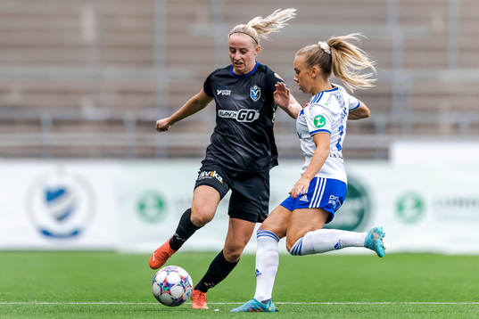 Växjös Hanna Stokki och IFK Norrköpings Jennie Egeriis