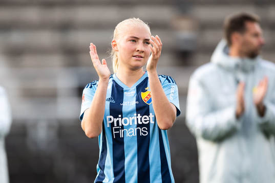Djurgårdens Stinalisa Johansson jublar